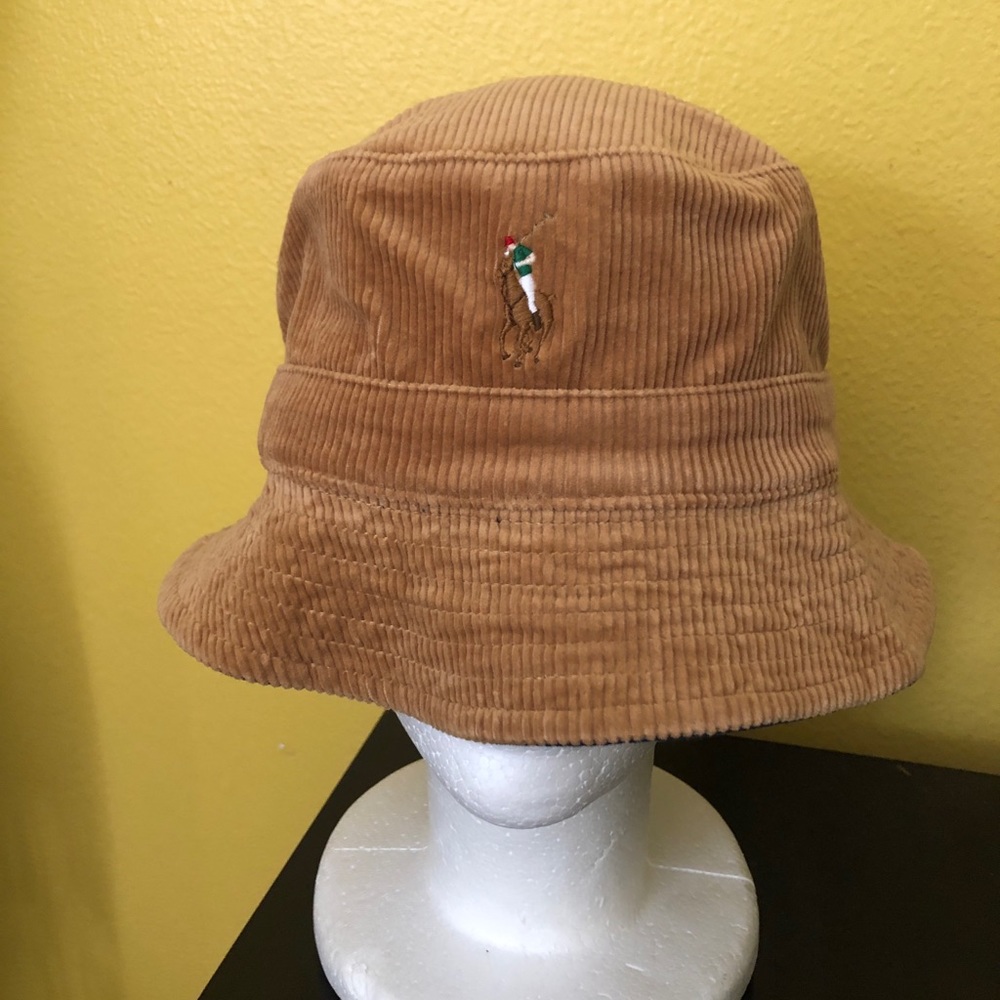 Polo by Ralph Lauren Tan Corduroy Bucket Hat